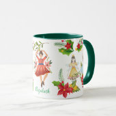 Mug Fête de Noël Le Casse-Noisette Ballet Vert (Devant droit)