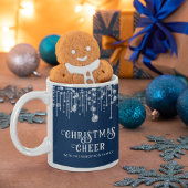 Mug Fête de Noël Marine Blue String
