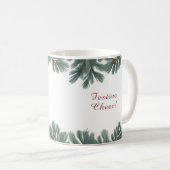 Mug Fête de Noël minimale Pin Pin Pough (Devant droit)
