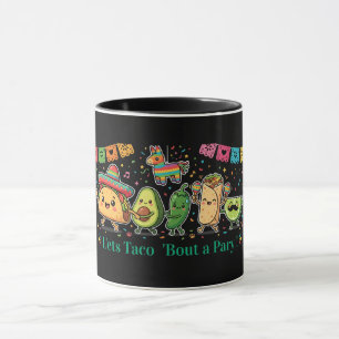 Mug Fête de nourriture mexicaine Kawaii mignonne - Tac
