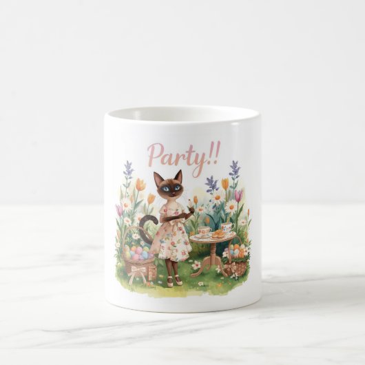 Mug Fête de Pâques pour les amoureux des chats avec de (Centre)