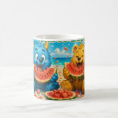 Mug Fête de plage monstre du paradis de la pastèque (Centre)