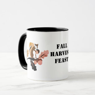 Mug Fête de récolte d'automne d'écureuil