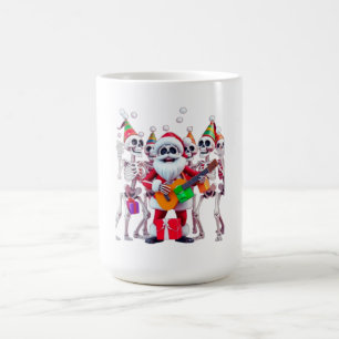 Mug **Fête de Skeleton Santa – Squelette de Noël 3D dr