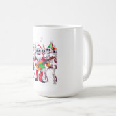 Mug **Fête de Skeleton Santa – Squelette de Noël 3D dr (Devant droit)