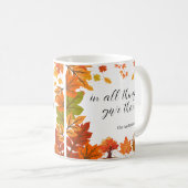 Mug Fête de Thanksgiving de dîner d'automne confortabl (Devant droit)