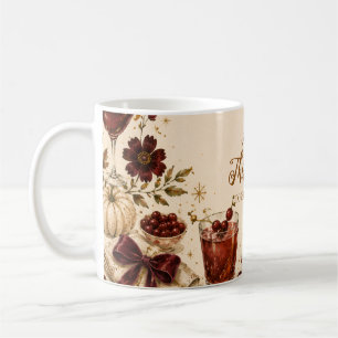 Mug Fête de Thanksgiving festive avec cocktail
