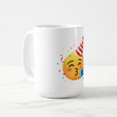 Mug Fête d'émoticônes drôles (Devant gauche)