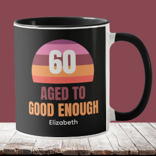 Mug Fête des 60 ans Drôle Coucher de Soleil Vieill