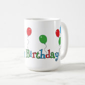 Mug Fête des Ballons Colorés Joyeux Anniversaire (Devant droit)