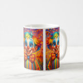 Mug Fête des clowns colorés (Devant droit)