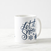 Mug Fête des fêtes de neige "Let it snow" (Devant droit)