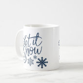 Mug Fête des fêtes de neige "Let it snow" (Devant gauche)