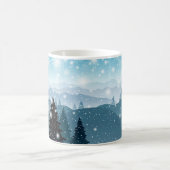 Mug Fête des Fêtes de Noël Pins d'hiver (Centre)