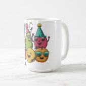 Mug fête des fruits danse heureuse (Devant droit)