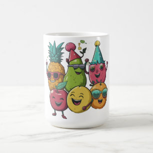 Mug fête des fruits danse heureuse