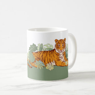 Mug Fête des garçons de tigres, jungle animale