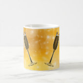 Mug Fête des Lunettes de Champagne sur l'or mousseux (Centre)