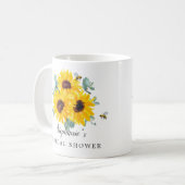 Mug Fête des mariées de tournesol de nid d'abeille (Devant gauche)