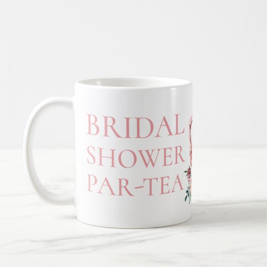 Mug Fête des mariées Mariage florale ParTea Favoriser (Gauche)