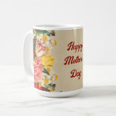Mug Fête des mères 2024 avec Bright Floral (Devant gauche)