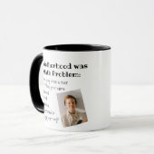 Mug Fête des mères amusantes Photo de la maternité (Devant gauche)