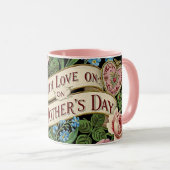 Mug Fête des mères avec amour (Devant droit)