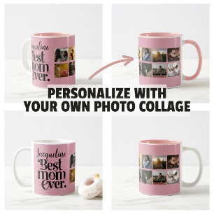 Mug Fête des mères Cadeaux photo Collage Meilleure mam