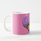 Mug Fête des mères coeur pourpre Chocolat (Gauche)