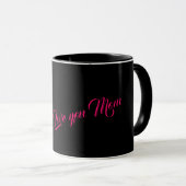 Mug Fête des mères coeur pourpre Chocolat (Devant droit)