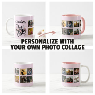 Mug Fête des mères Collage photo Best Mom Ever Keepsak