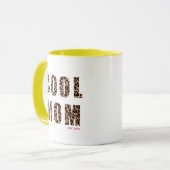 Mug Fête des mères Cool maman Empreinte de léopard Ann (Devant gauche)