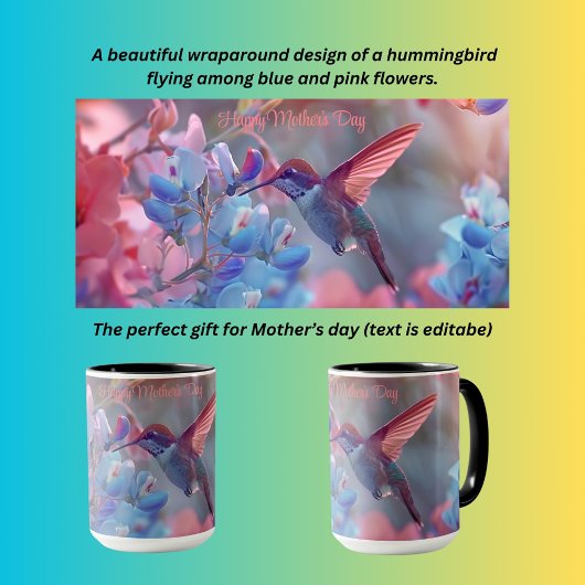 Mug Fête des mères de colibris