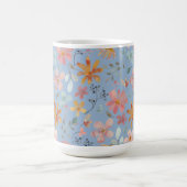 Mug Fête des mères de fleurs bleu pâle (Centre)