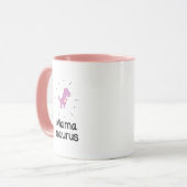 Mug Fête des mères de maman de dinosaure de Mamasaurus (Devant gauche)