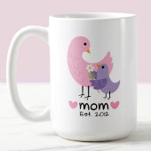 Mug Fête des mères de mignonne Mama Baby Bird Bird