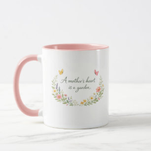 Mug Fête des Mères Élégant Fleur