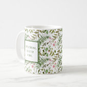 Mug Fête des Mères Élégante de verdure (Devant gauche)
