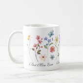 Mug Fête des mères fleurs sauvages pour les amoureux P (Gauche)