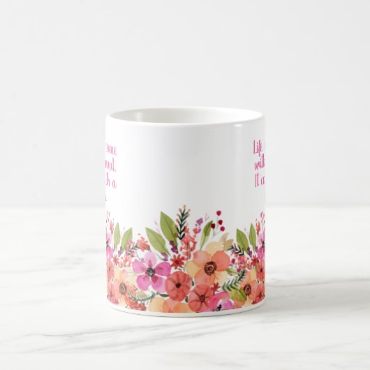 Mug Fête des mères florales (Centre)