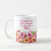 Mug Fête des mères florales (Gauche)