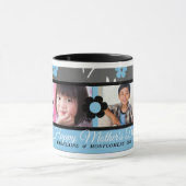 Mug Fête des Mères Florales Bleues 2 Photo (Centre)