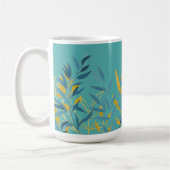 Mug Fête des Mères Florales Turquoise et Or (Gauche)