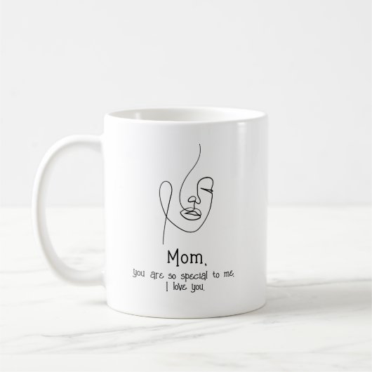 Mug Fête des mères, garde de devis personnalisé (Gauche)