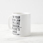 Mug Fête des Mères gendre drôle (Devant gauche)