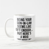Mug Fête des Mères gendre drôle (Gauche)