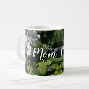 Mug Fête des mères Lilacs blancs Meilleure maman Jamai