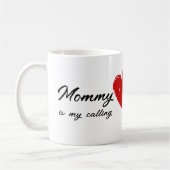 Mug Fête des mères maman Citation drôle Coeurs rose ro (Gauche)