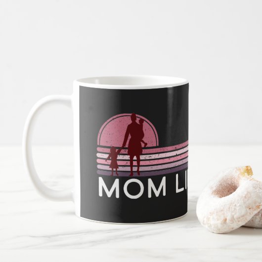 Mug Fête des mères Maman Nom de vie (Avec donut)