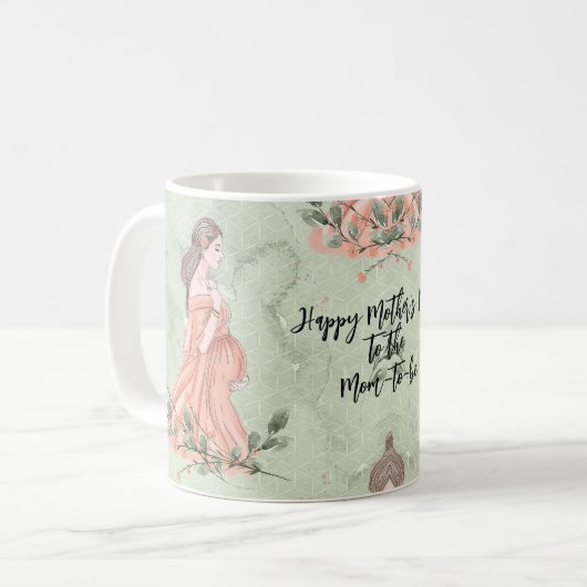 Mug Fête des Mères Maman-to-be Green (Devant gauche)